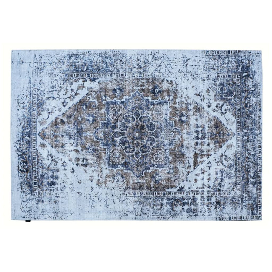 Dutch Lifestyle Vloerkleed Durban Genial 300x200 cm beige en blauw afbeelding 1