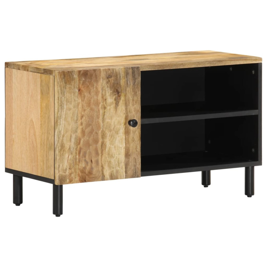 vidaXL Tv-meubel 80x31x46 cm massief mangohout afbeelding 1