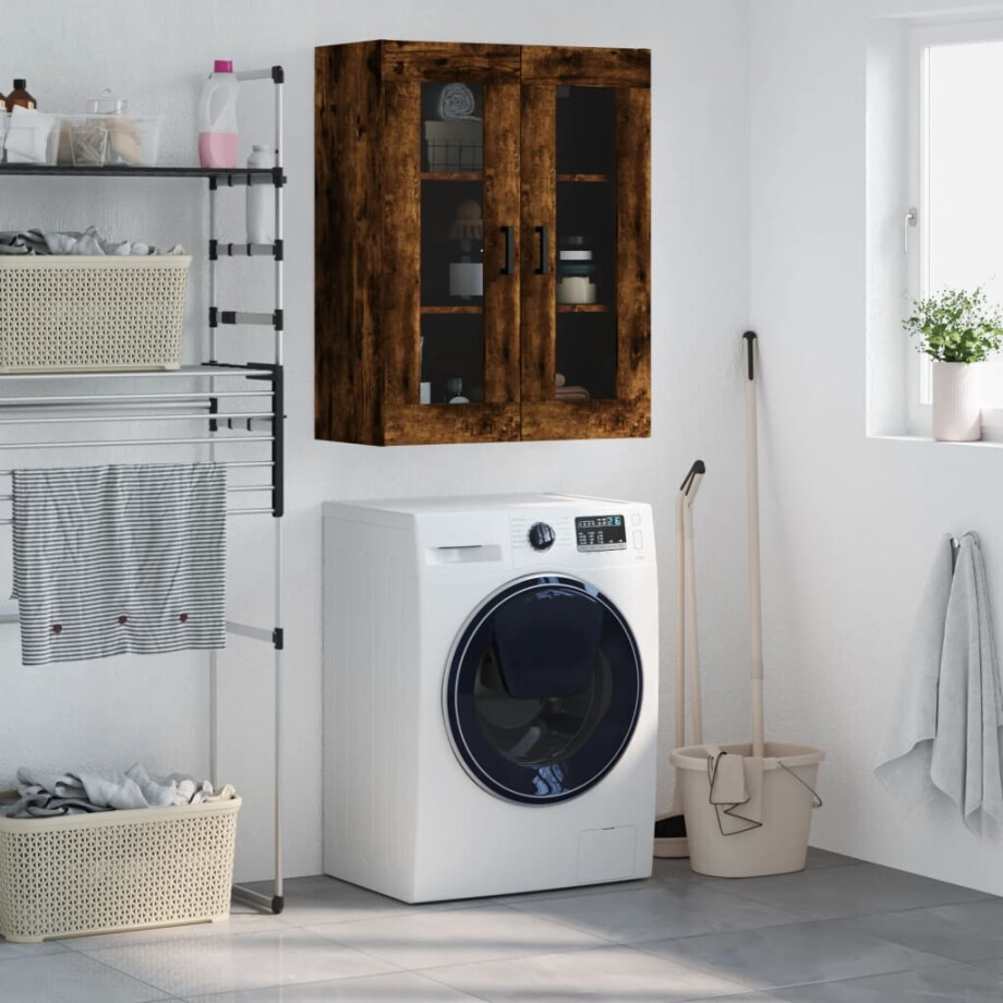 vidaXL Bovenkast 69,5x34x90 cm gerookt eikenkleurig vidaXL Bovenkast 69,5x34x90 cm gerookt eikenkleurig afbeelding 1