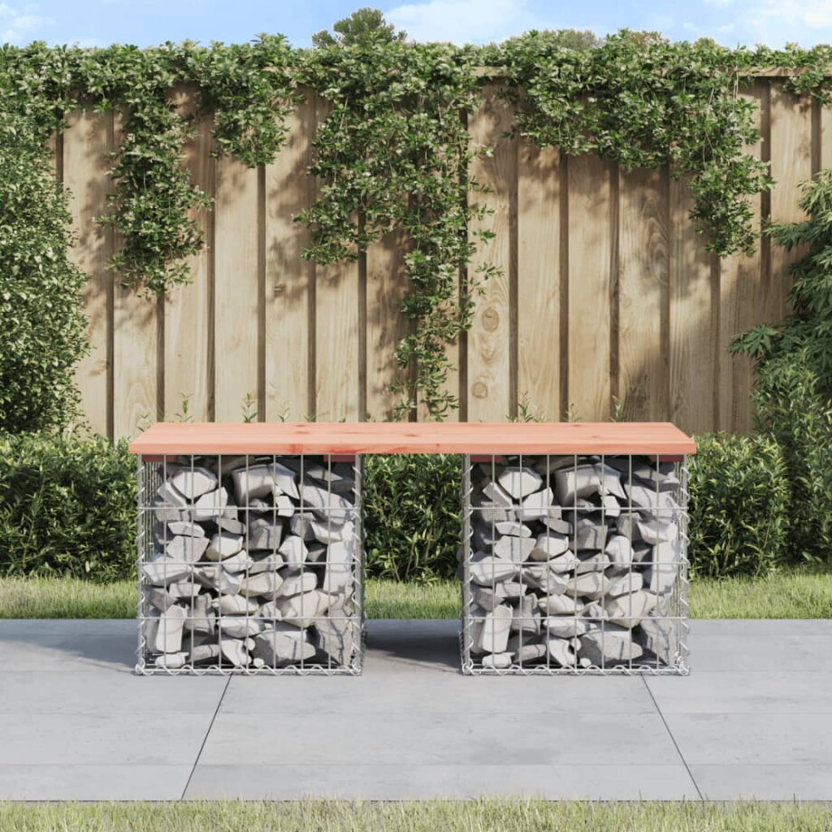 vidaXL Tuinbank schanskorfontwerp 103x44x42 cm massief douglashout afbeelding 1