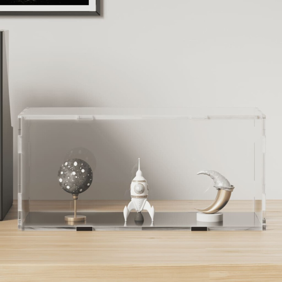vidaXL Displaybox transparant 30x15x14 cm acryl afbeelding 1