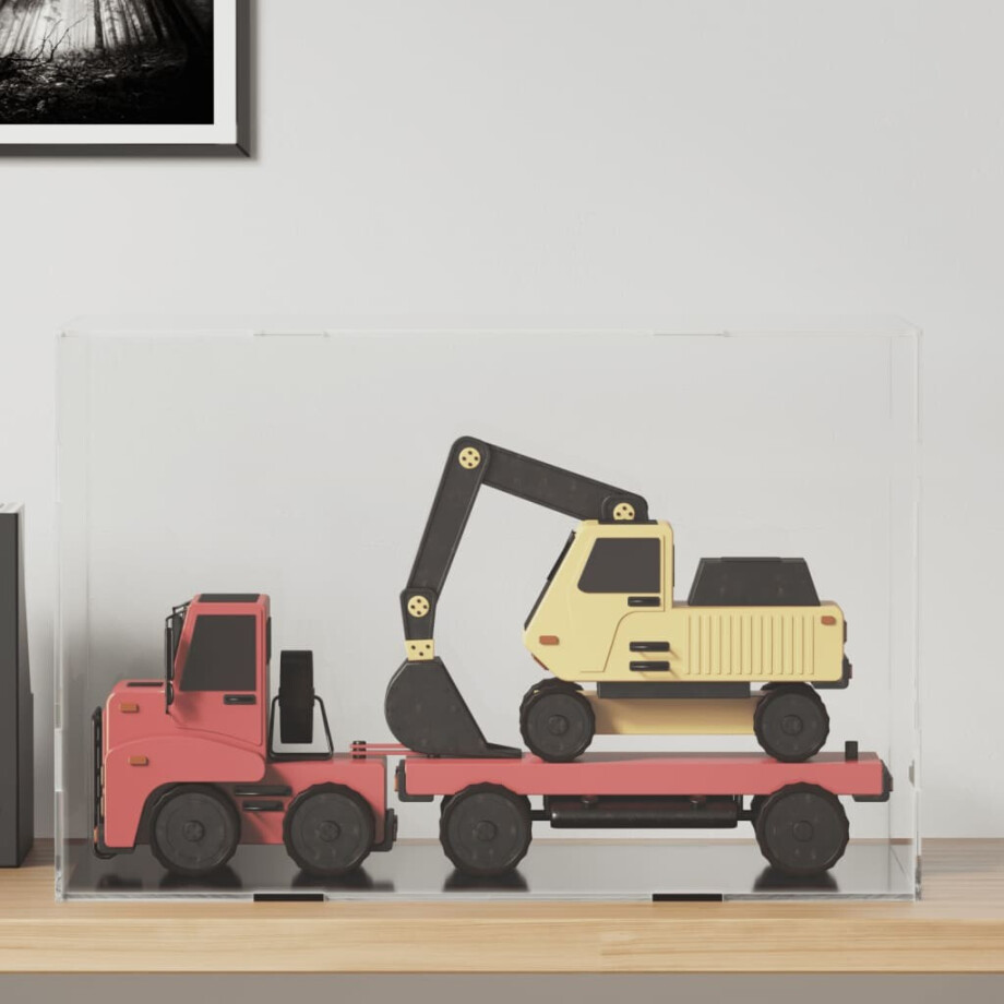 vidaXL Displaybox transparant 56x36x37 cm acryl afbeelding 1