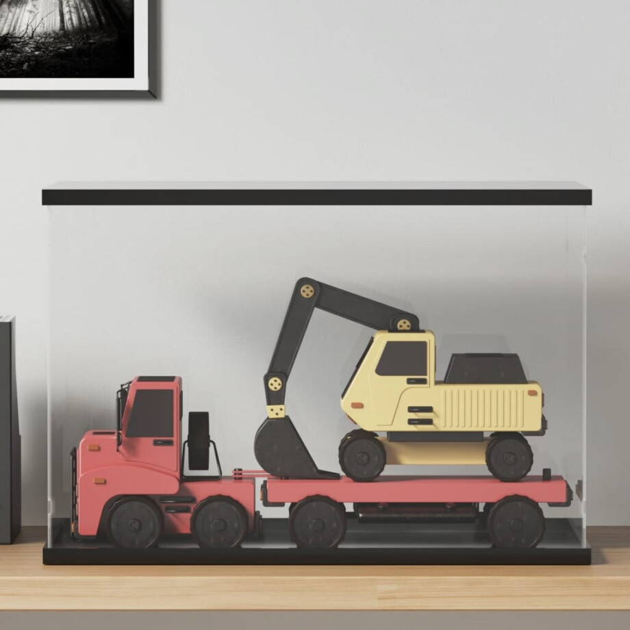 vidaXL Displaybox transparant 56x36x37 cm acryl afbeelding 1