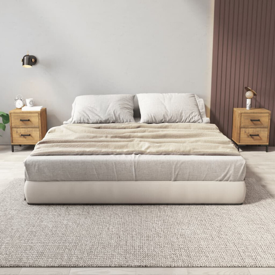 vidaXL Nachtkastjes 2 st 36x30x45 cm massief grenenhout afbeelding 1