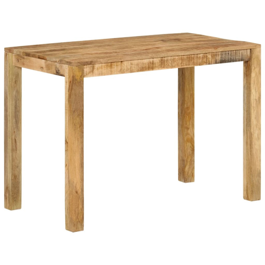 vidaXL Eettafel 110x55x76 cm massief mangohout afbeelding 1