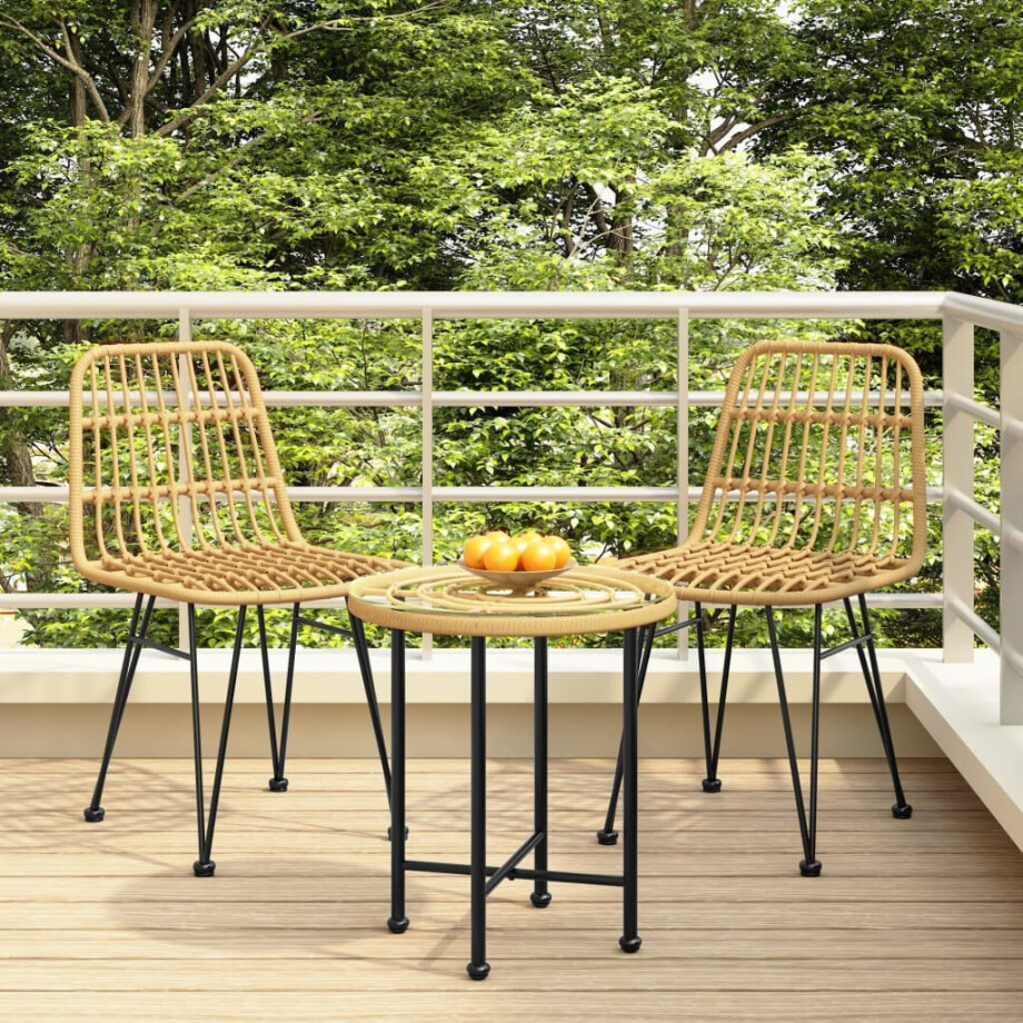 vidaXL Tuinstoelen 2 st 48x62 84 cm PE-rattan vidaXL Tuinstoelen 2 st 48x62 84 cm PE-rattan afbeelding 1