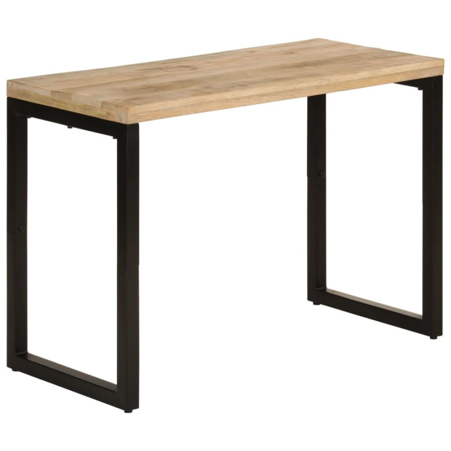 vidaXL Eettafel 110x50x76 cm massief mangohout afbeelding 1