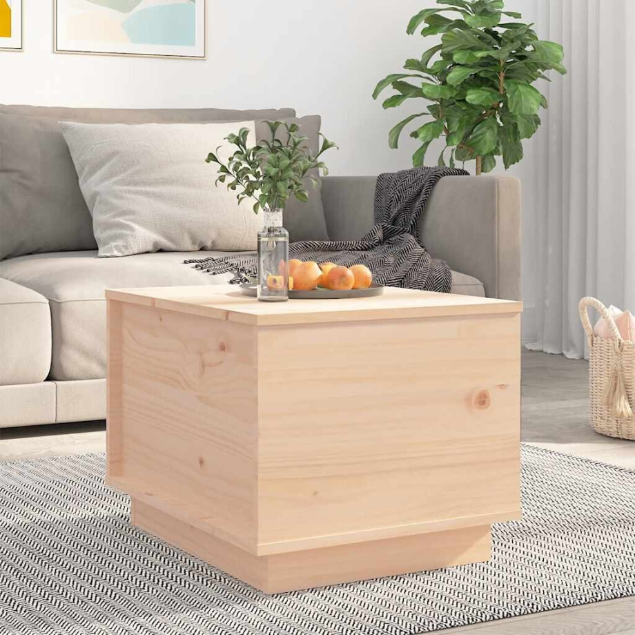 vidaXL Salontafel 40x50x35 cm massief grenenhout afbeelding 1