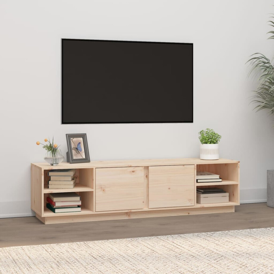 vidaXL Tv-meubel 156x40x40 cm massief grenenhout vidaXL Tv-meubel 156x40x40 cm massief grenenhout afbeelding 1