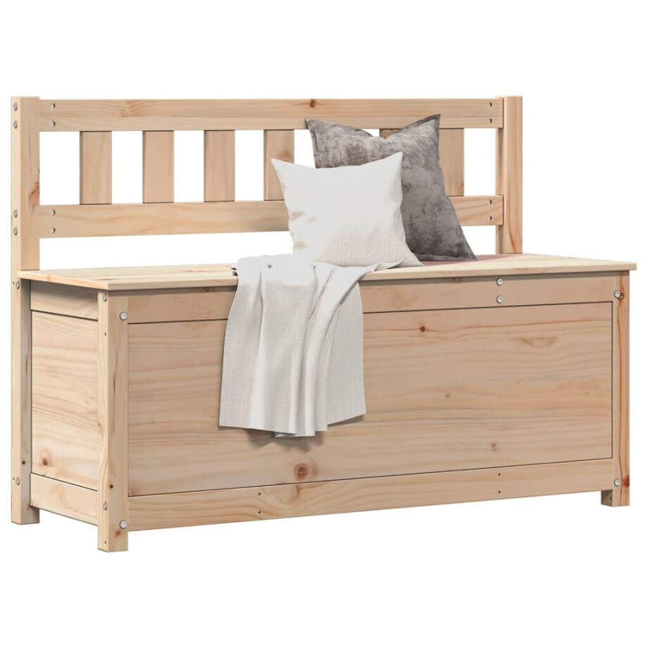 vidaXL Bankje 110x41x76,5 cm massief grenenhout afbeelding 1
