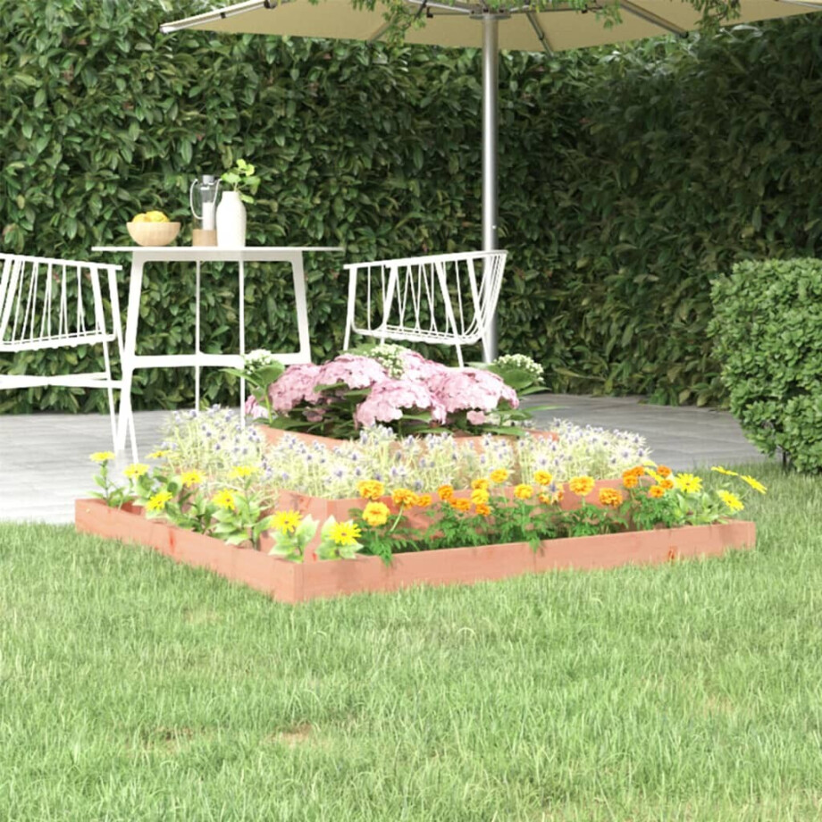 vidaXL Plantenbak 110x110x27 cm massief douglashout vidaXL Plantenbak 110x110x27 cm massief douglashout afbeelding 1