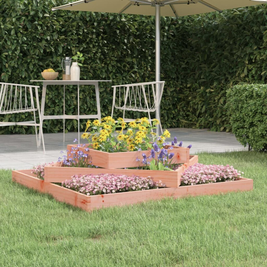 vidaXL Plantenbak 112x112x27 cm massief douglashout afbeelding 1