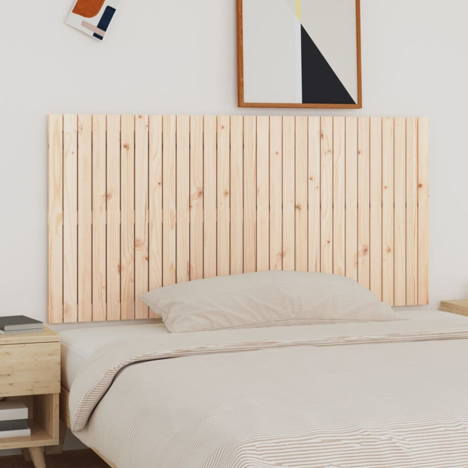 vidaXL Wandhoofdbord 185x3x90 cm massief grenenhout afbeelding 1