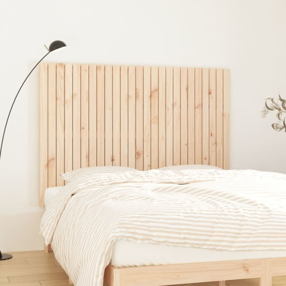 vidaXL Wandhoofdbord 159,5x3x110 cm massief grenenhout afbeelding 1