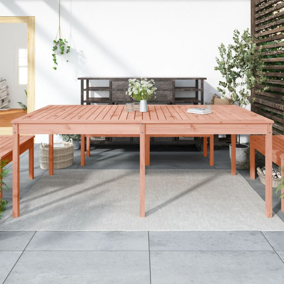 vidaXL Tuintafel 203,5x100x76 cm massief douglashout afbeelding 1