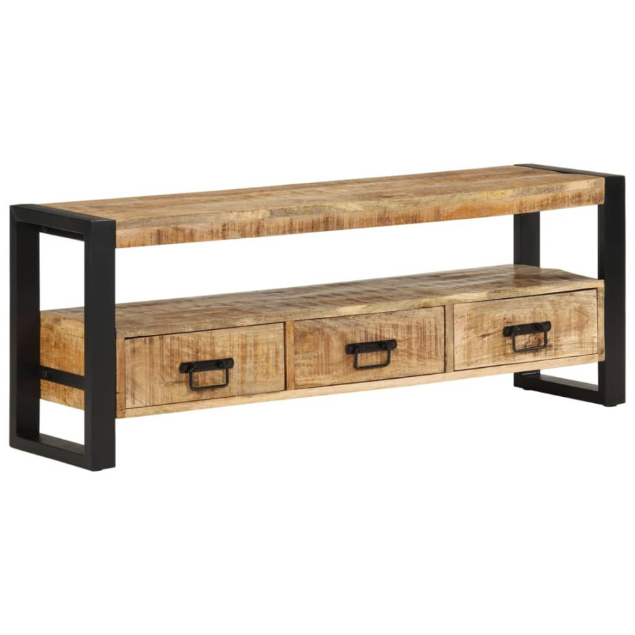 vidaXL Tv-meubel 120x30x45 cm massief mangohout afbeelding 1