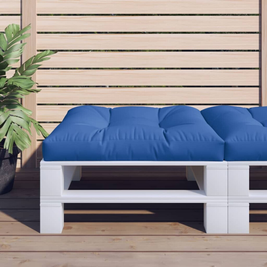 vidaXL Palletkussen 70x70x12 cm stof koningsblauw vidaXL Palletkussen 70x70x12 cm stof koningsblauw afbeelding 1