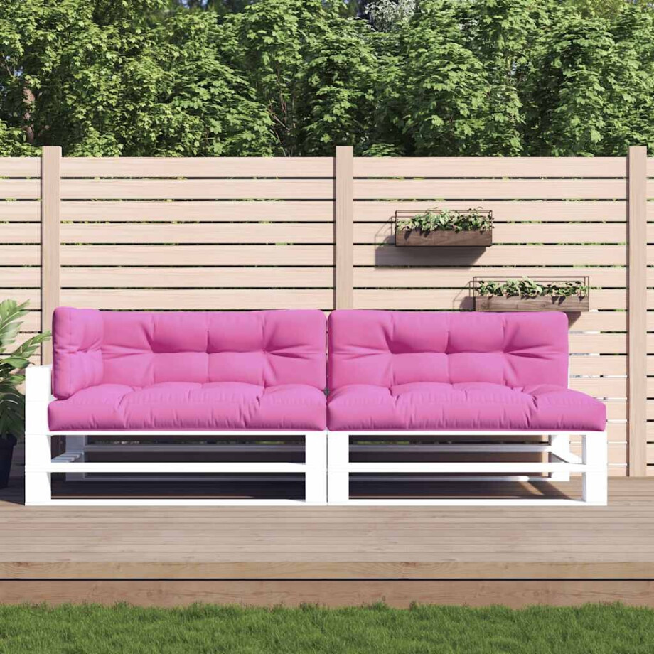 vidaXL Palletkussens 5 st stof  roze afbeelding 1