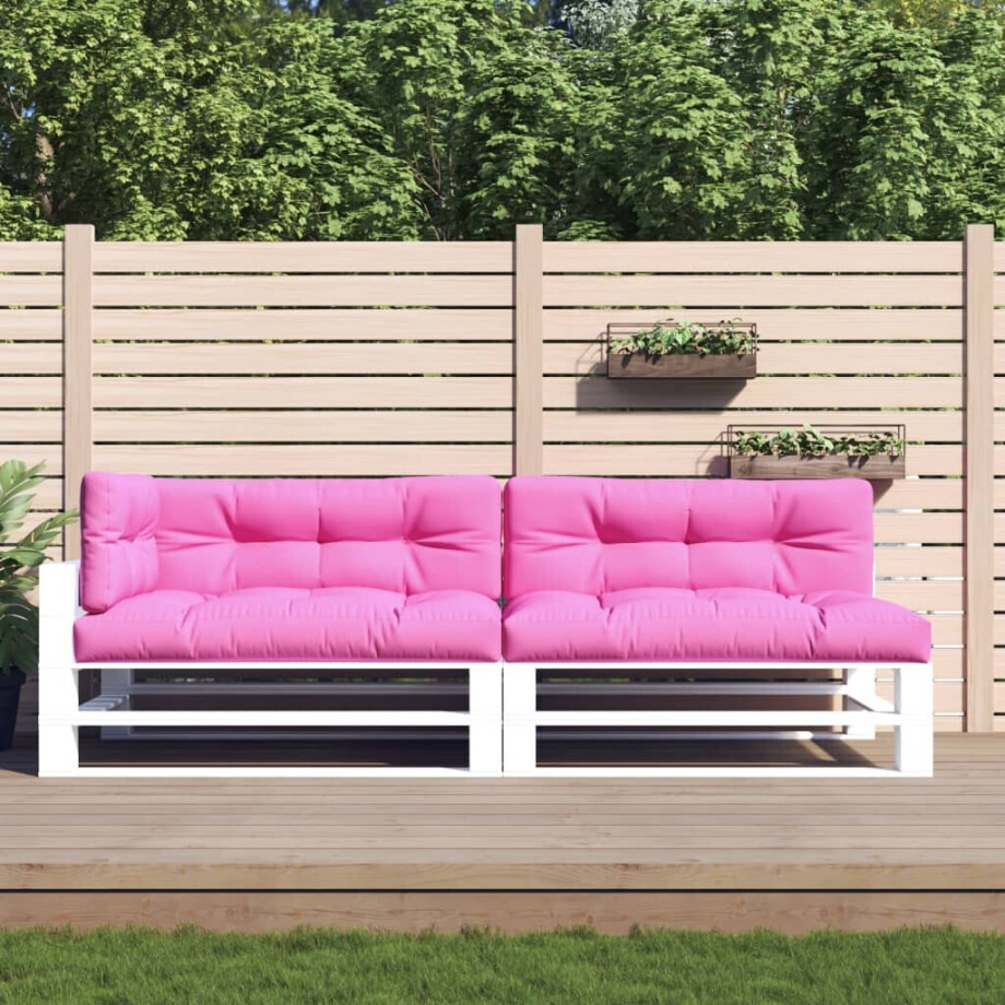 vidaXL Palletkussens 5 st stof  roze vidaXL Palletkussens 5 st stof  roze afbeelding 1