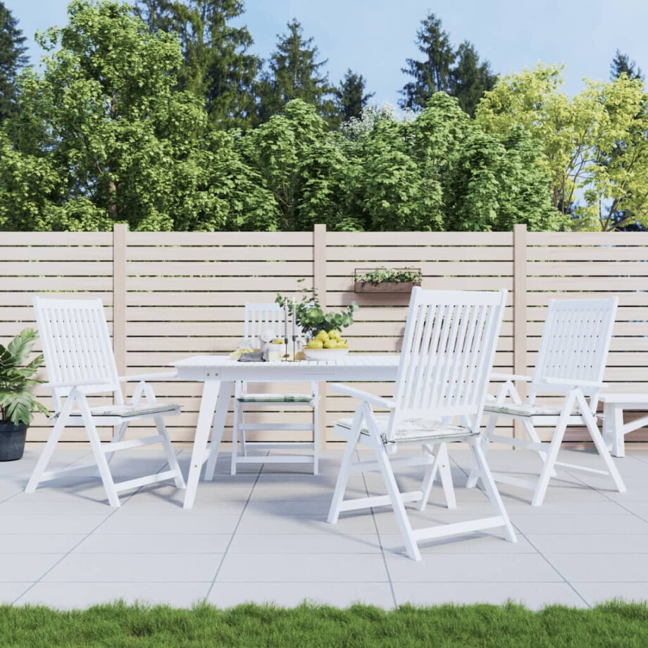 vidaXL Tuinstoelkussens 4 st bladpatroon 50x50x4 cm stof vidaXL Tuinstoelkussens 4 st bladpatroon 50x50x4 cm stof afbeelding 1