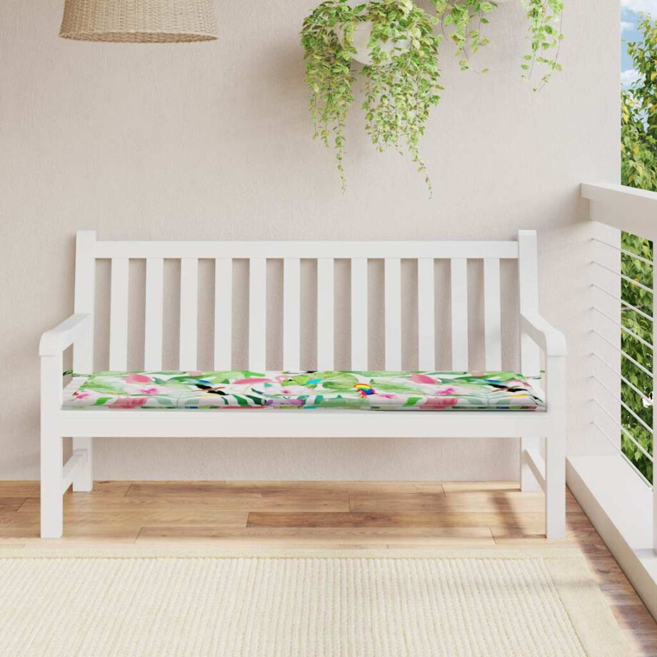 vidaXL Tuinbankkussen 150x50x4 cm oxford stof meerkleurig afbeelding 1