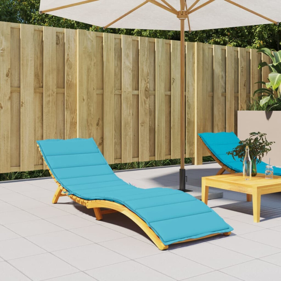 vidaXL Ligbedkussen oxford stof turquoise afbeelding 1