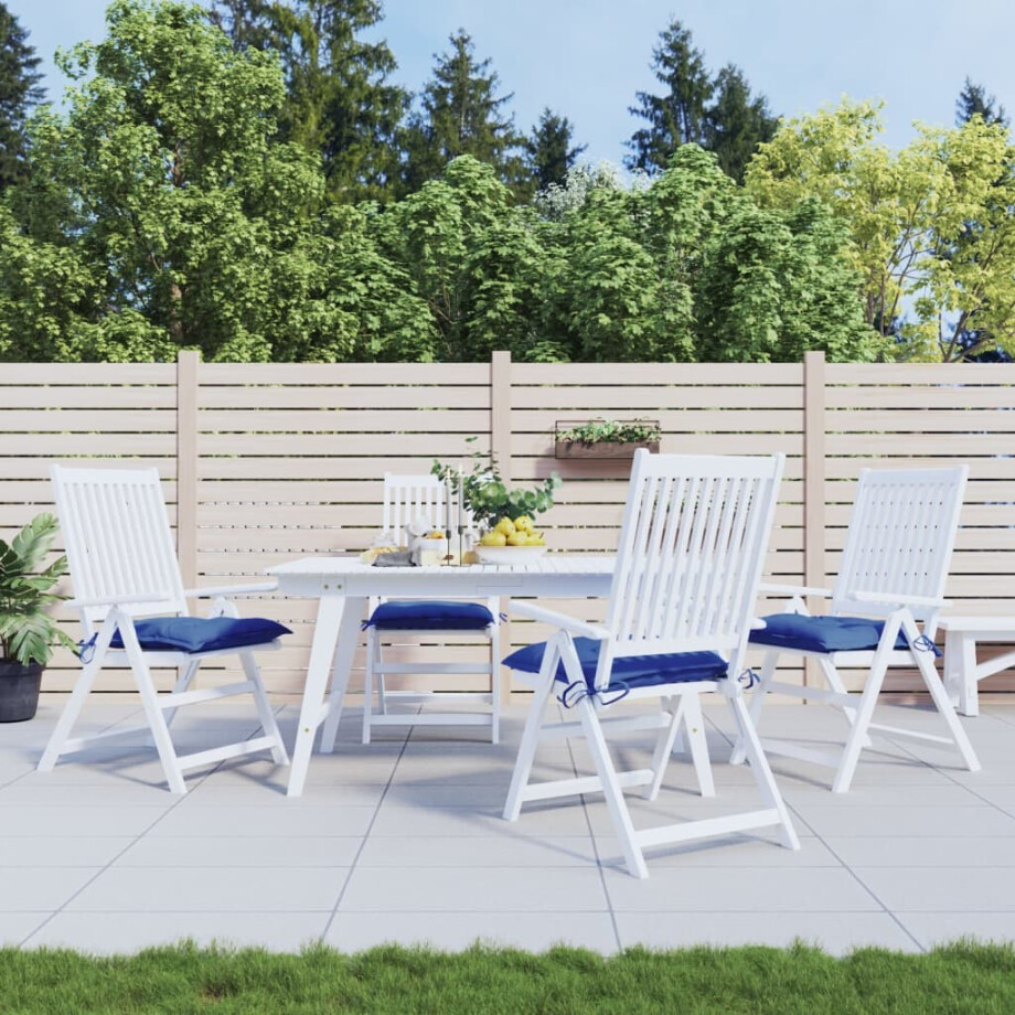 vidaXL Stoelkussens 4 st 40x40x7 cm oxford stof blauw vidaXL Stoelkussens 4 st 40x40x7 cm oxford stof blauw afbeelding 1