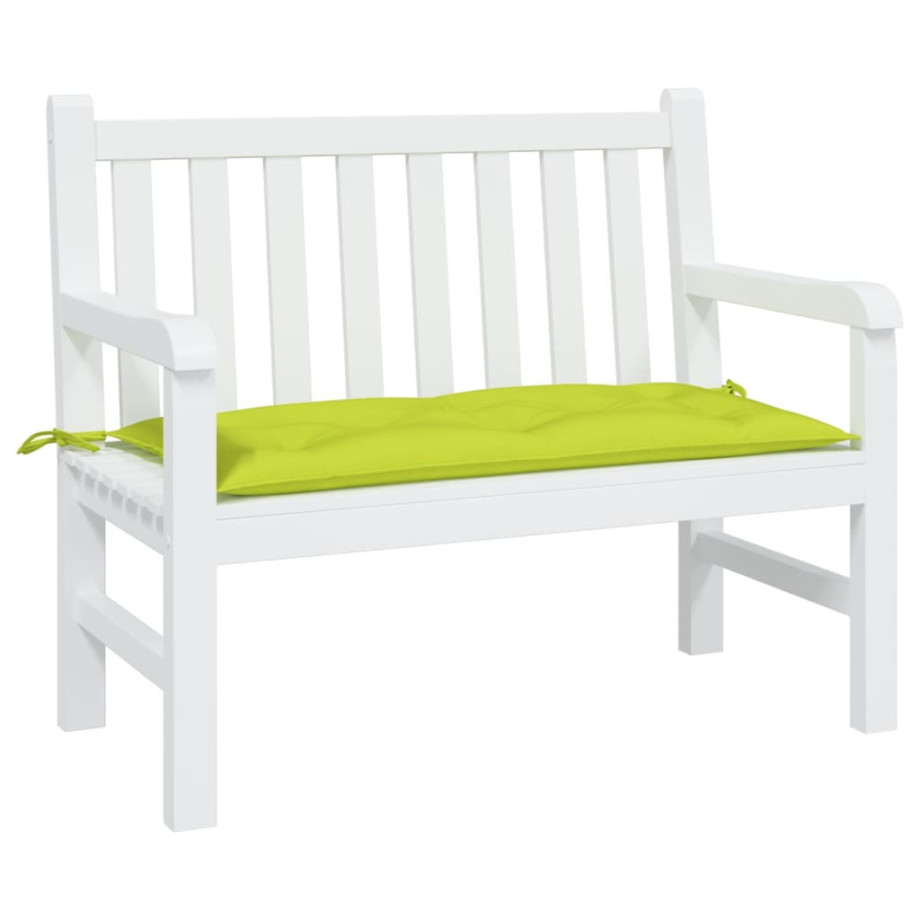 vidaXL Tuinbankkussen 100x50x7 cm oxford stof heldergroen afbeelding 1