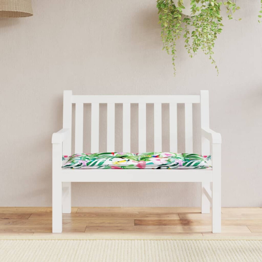 vidaXL Tuinbankkussen 100x50x7 cm oxford stof meerkleurig afbeelding 1
