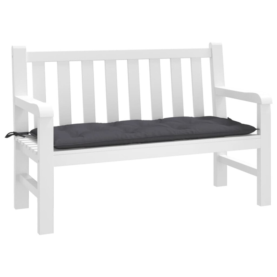 vidaXL Tuinbankkussen 120x50x7 cm oxford stof antracietkleurig afbeelding 1