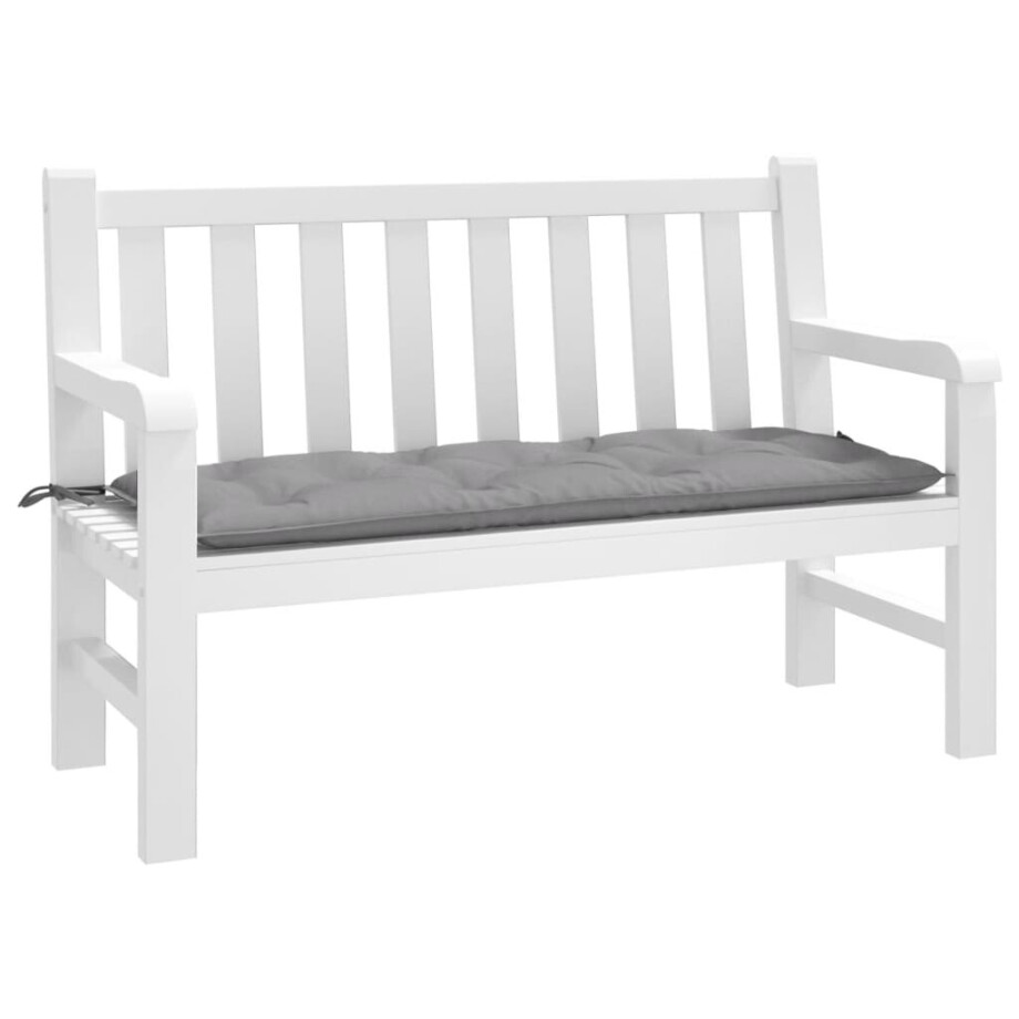 vidaXL Tuinbankkussen 120x50x7 cm oxford stof grijs vidaXL Tuinbankkussen 120x50x7 cm oxford stof grijs afbeelding 1