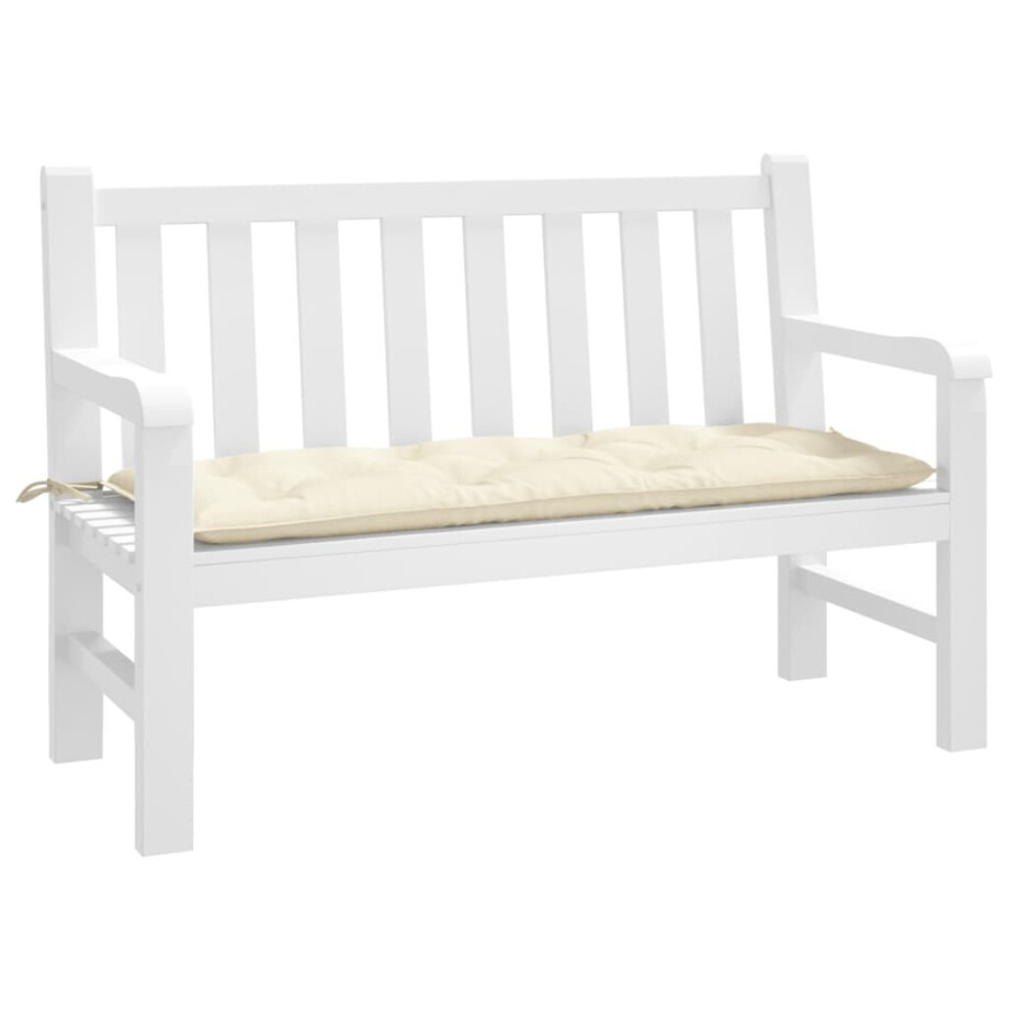 vidaXL Tuinbankkussen 120x50x7 cm oxford stof crèmekleurig vidaXL Tuinbankkussen 120x50x7 cm oxford stof crèmekleurig afbeelding 1
