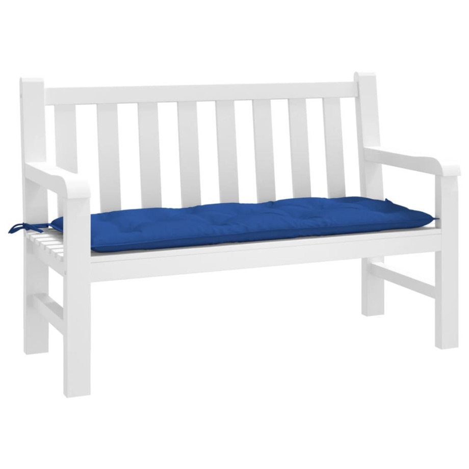 vidaXL Tuinbankkussen 120x50x7 cm oxford stof blauw afbeelding 1