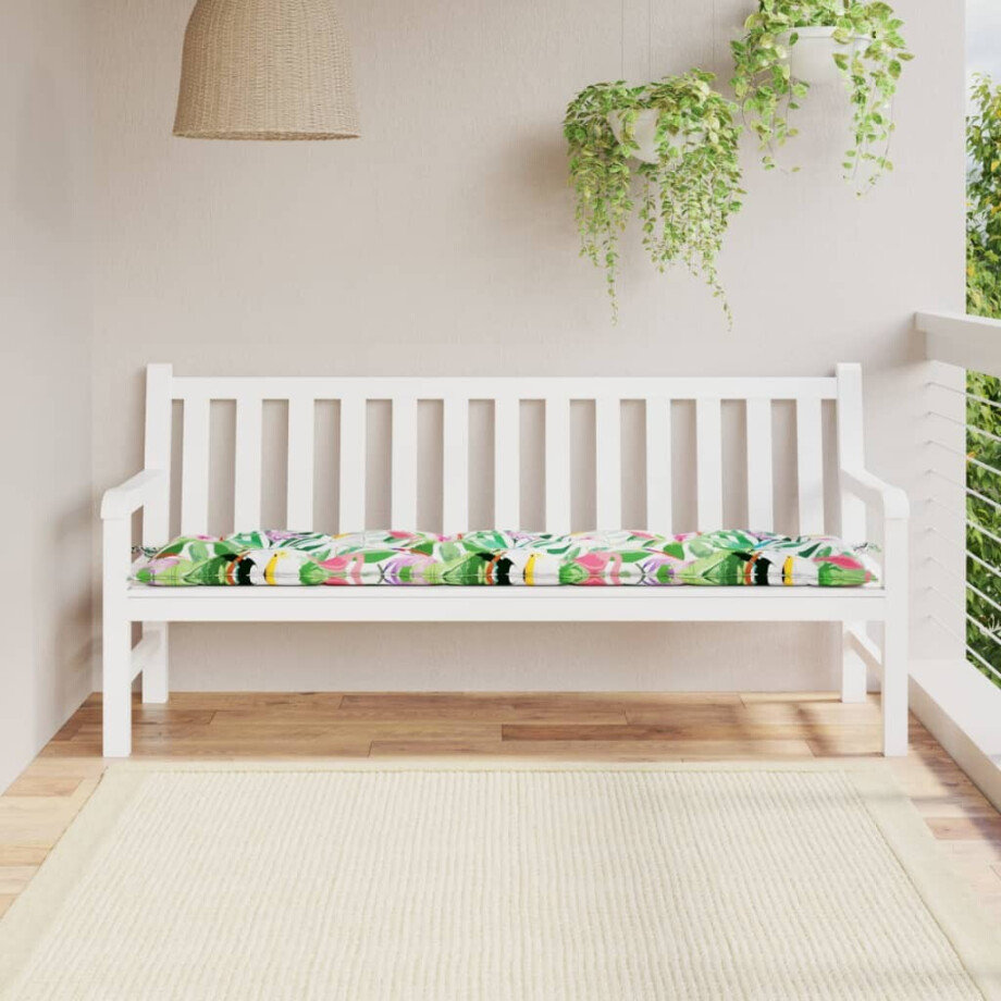 vidaXL Tuinbankkussen 180x50x7 cm oxford stof meerkleurig afbeelding 1