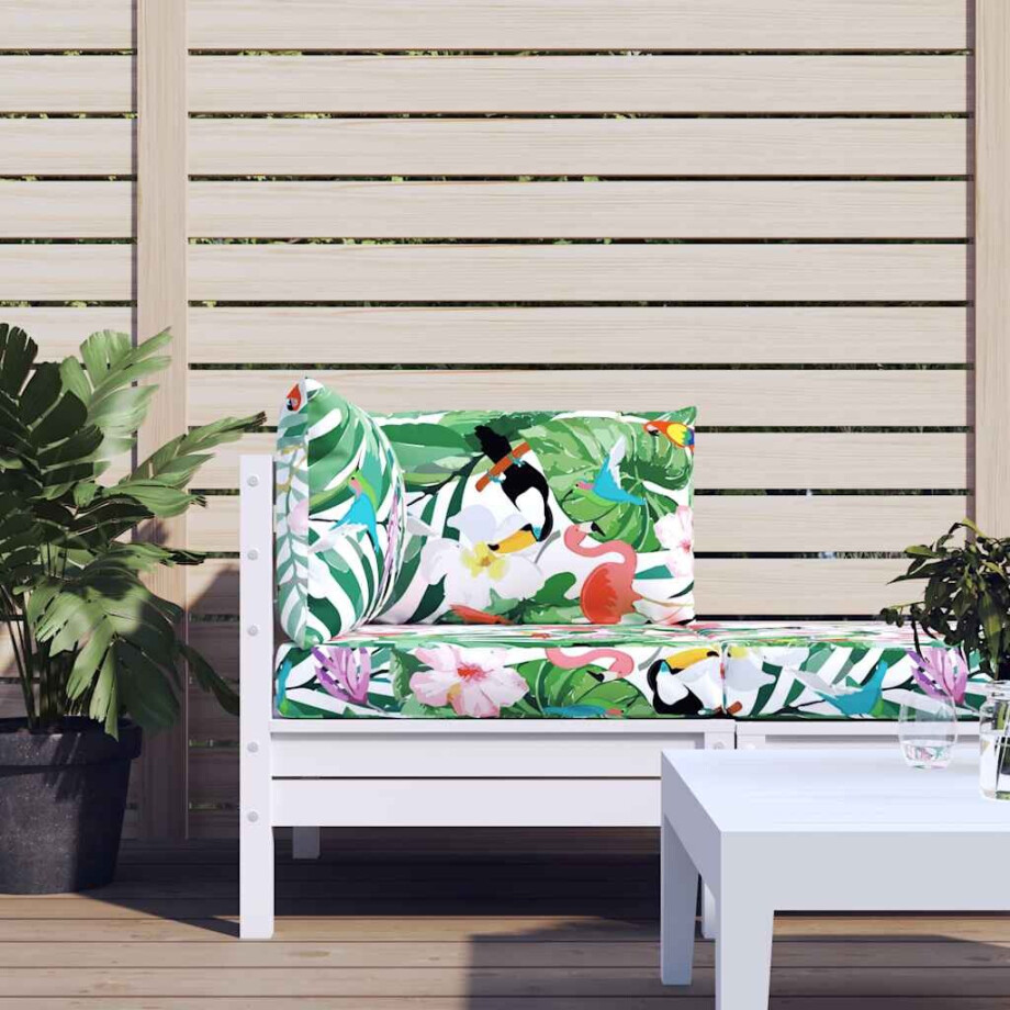 vidaXL Palletkussens 3 st oxford stof meerkleurig afbeelding 1