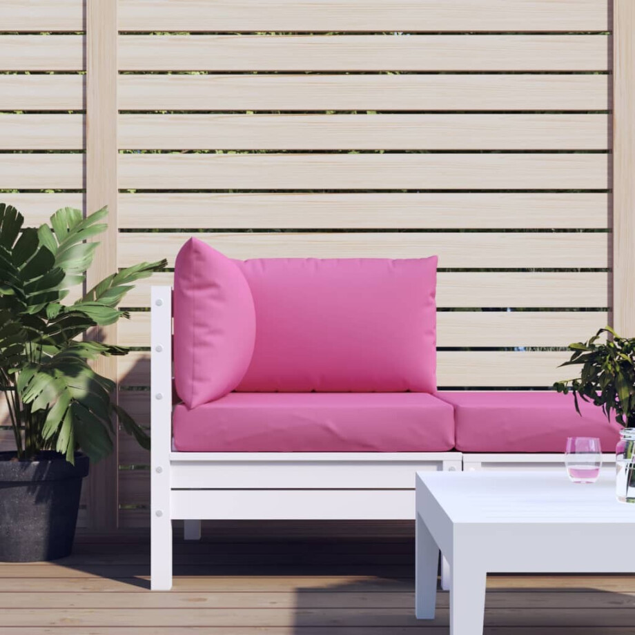 vidaXL Palletkussens 3 st oxford stof roze afbeelding 1