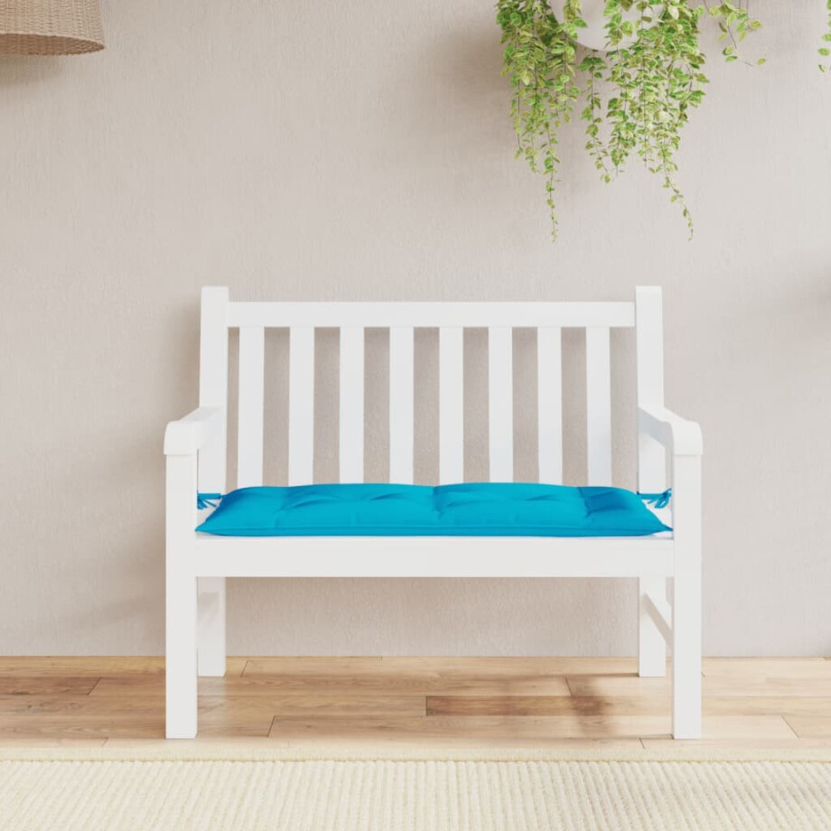 vidaXL Tuinbankkussen 110x50x7 cm oxford stof lichtblauw vidaXL Tuinbankkussen 110x50x7 cm oxford stof lichtblauw afbeelding 1