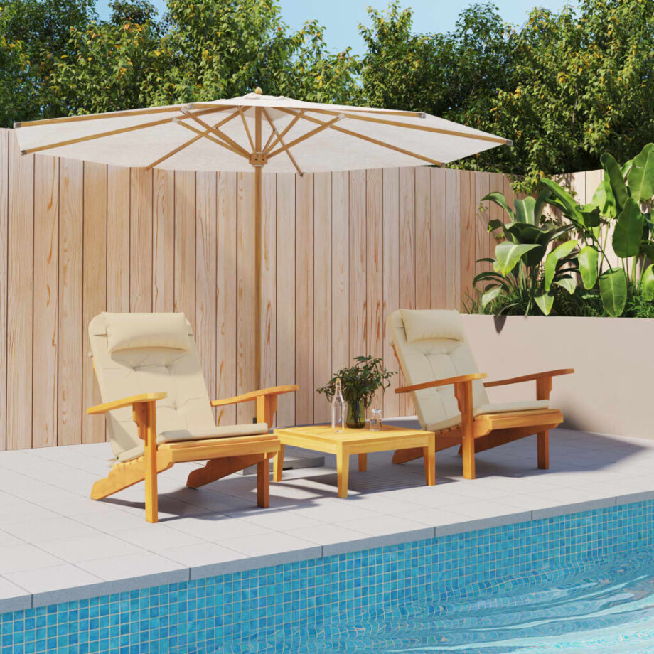 vidaXL Stoelkussens 2 st Adirondack oxford stof beige vidaXL Stoelkussens 2 st Adirondack oxford stof beige afbeelding 1