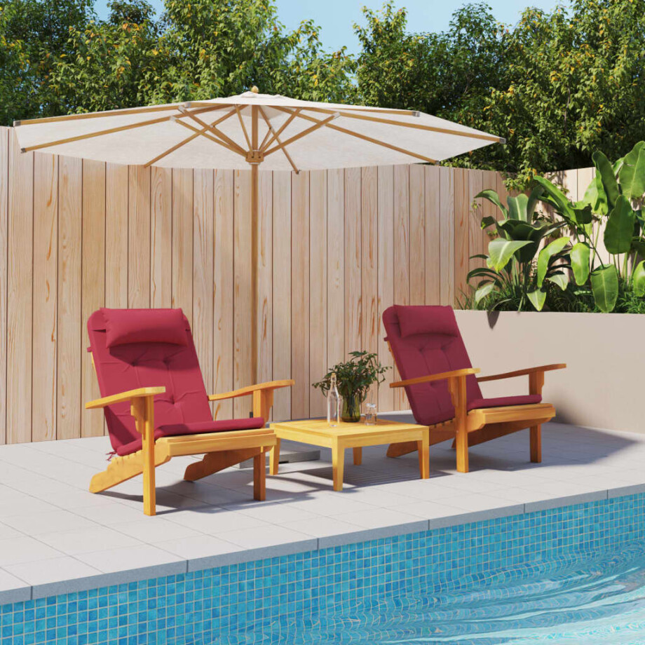 vidaXL Stoelkussens 2 st Adirondack oxford stof wijnrood afbeelding 1