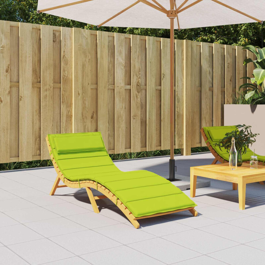 vidaXL Zon Loungerkussen Groen 178 x 60 x 4 cm Oxford stof vidaXL Zon Loungerkussen Groen 178 x 60 x 4 cm Oxford stof afbeelding 1