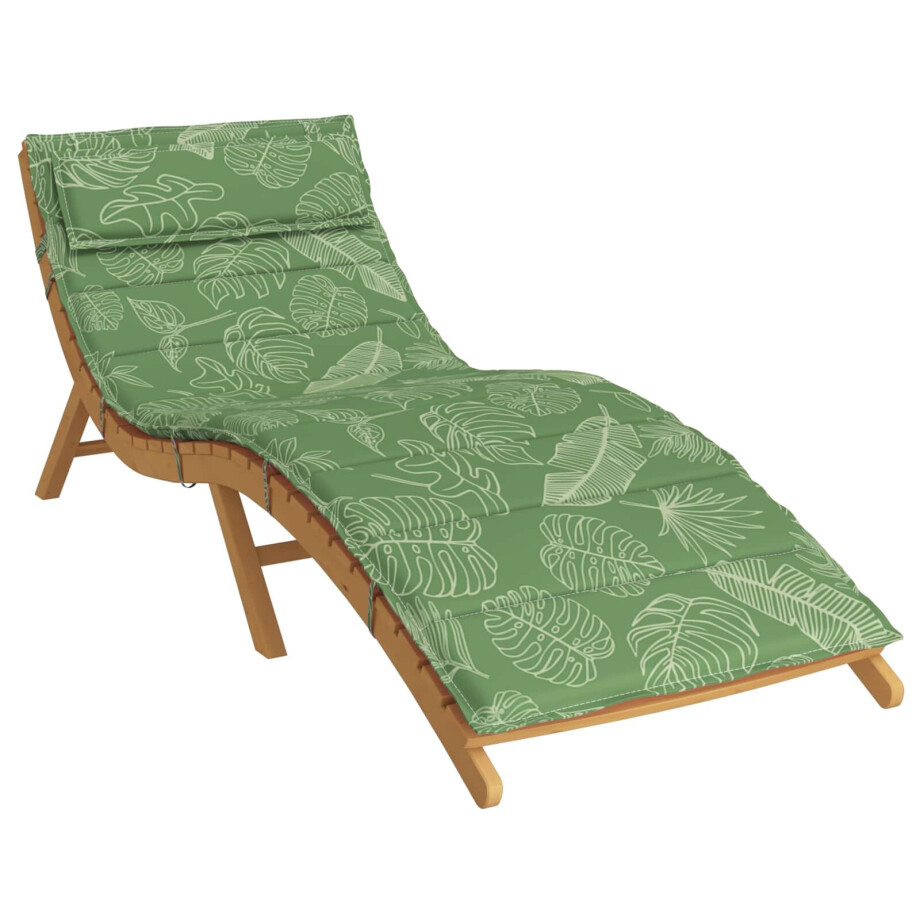 vidaXL Zon Loungerkussen Groen 178 x 60 x 4 cm Oxford stof afbeelding 1