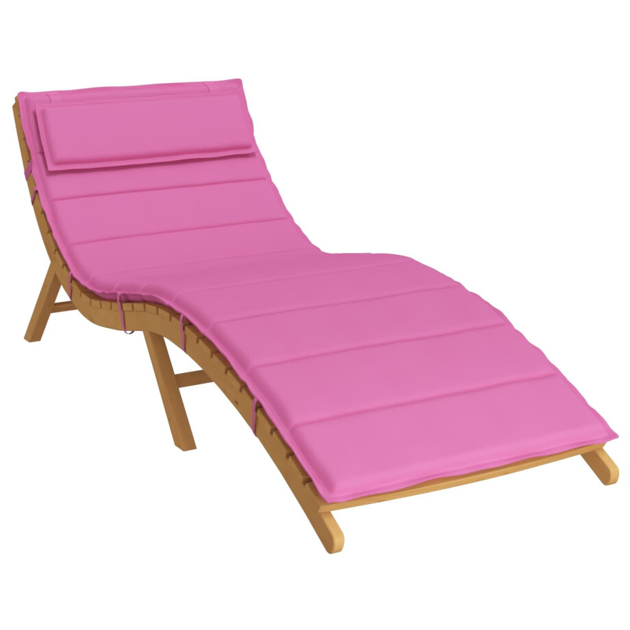 vidaXL Zon Loungerkussen Roze 178 x 60 x 4 cm Oxford stof afbeelding 1