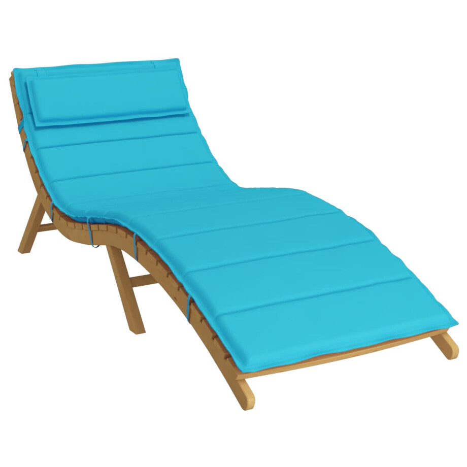 vidaXL Zon Loungerkussen Turquoise 178 x 60 x 4 cm Oxford stof afbeelding 1