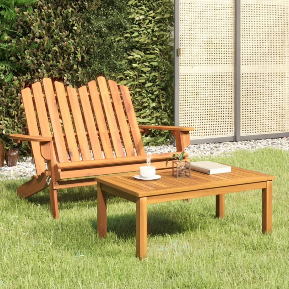 vidaXL 2-delige Loungeset Adirondack massief acaciahout vidaXL 2-delige Loungeset Adirondack massief acaciahout afbeelding 1