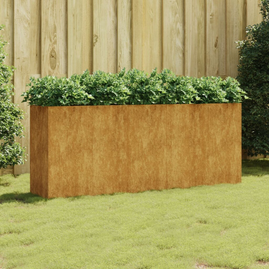 vidaXL Plantenbak verhoogd 200x40x80 cm cortenstaal vidaXL Plantenbak verhoogd 200x40x80 cm cortenstaal afbeelding 1