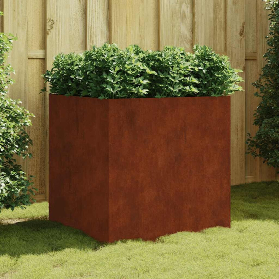 vidaXL Plantenbak 80x80x80 cm cortenstaal afbeelding 1