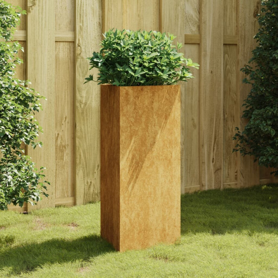 vidaXL Plantenbak 40x34,5x75 cm cortenstaal afbeelding 1