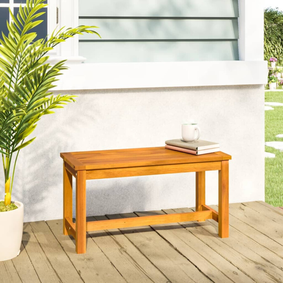 vidaXL Tuinbank 80x35x45 cm massief acaciahout afbeelding 1