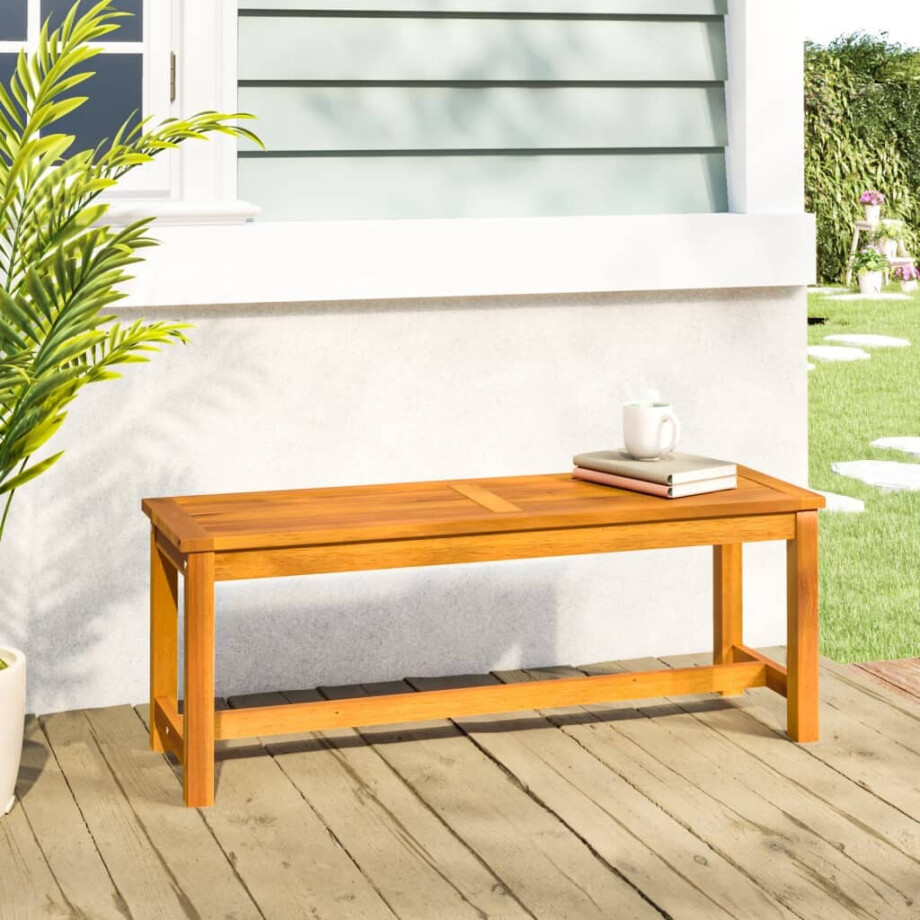 vidaXL Tuinbank 110x35x45 cm massief acaciahout afbeelding 1
