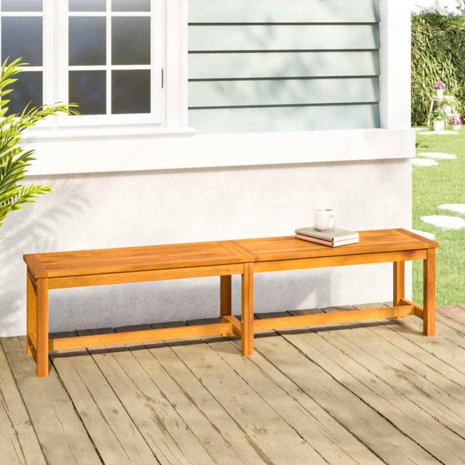 vidaXL Tuinbank 180x35x45 cm massief acaciahout afbeelding 1